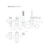 OLTENS Bateria wannowa 3-otworowa chrom GOTA 34201100
